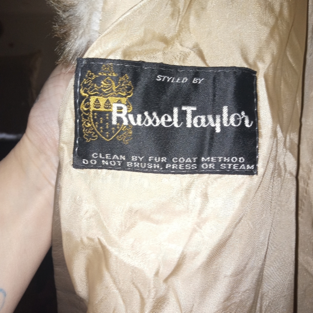 Russell Taylor Faux Fur Cheetah Print Coat
